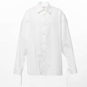 【KAMIYA-カミヤ】Drawstring Cuff Shirt【WHT】