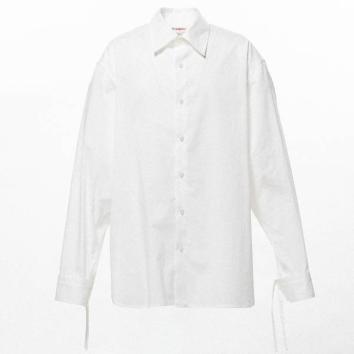 【KAMIYA-カミヤ】Drawstring Cuff Shirt【WHT】