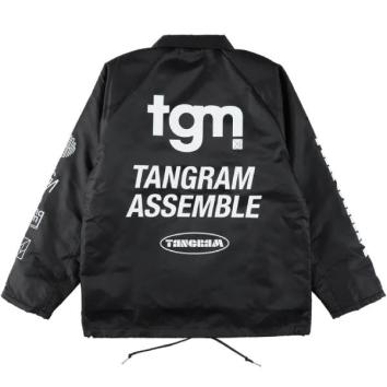 【TANGRAM-タングラム】TGM NYLON BOA COACH JACKET【BLK】