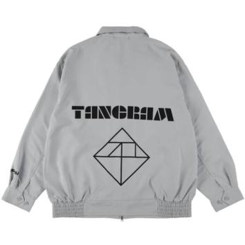 【TANGRAM-タングラム】LINE PUZZLE LOGO POPLIN JACKET【GRY】