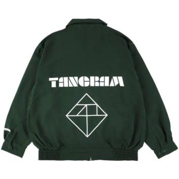 【TANGRAM-タングラム】LINE PUZZLE LOGO POPLIN JACKET【GRN】