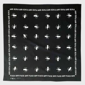 【BUENA VISTA-ブエナ ビスタ】Fuck off bandanna【BLK】