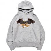 【SUBCULTURE-サブカルチャー】HOODIE(EMBLEM EAGLE)【GRY】