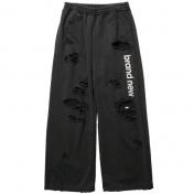 【doublet/ダブレット】DESTROYED SWEAT PANTS【BLK】