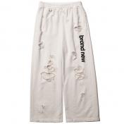 【doublet/ダブレット】DESTROYED SWEAT PANTS【WHT】