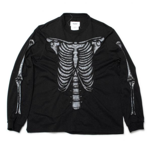 【doublet/ダブレット】SKULL SHIRRING EMBROIDERY LONG SLEEVE T-SHIRT【BLK】