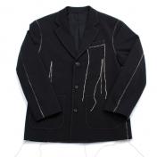 【doublet/ダブレット】BIG STITCH TAILORED JACKET【BLK】