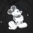 【TheSoloist-ソロイスト】Mickey Mouse pullover hoodie【BLK×MONO】