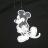 【TheSoloist-ソロイスト】Mickey Mouse pullover hoodie【BLK×MONO】