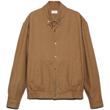 【UNUSED-アンユーズド】Duck button down shirt【CAMEL】