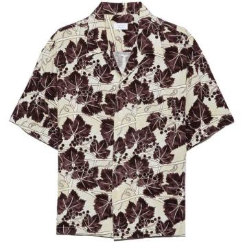 【UNUSED-アンユーズド】Short sleeve print shirt【BEG】