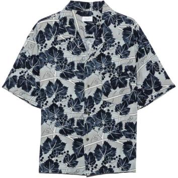 【UNUSED-アンユーズド】Short sleeve print shirt【GRY】