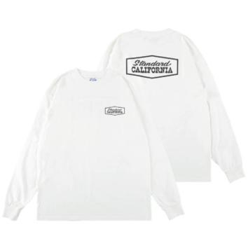 【STANDARD CALIFORNIA-スタンダード カリフォルニア】SD Heavyweight Stadium Logo LS T【WHT】