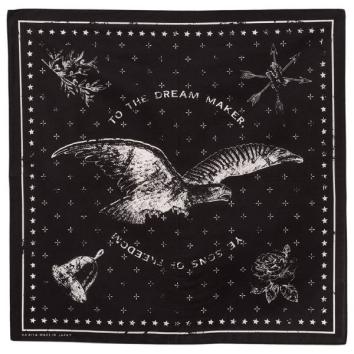 【KAMIYA-カミヤ】“EAGLE” Bandanna 53*53【BLK】