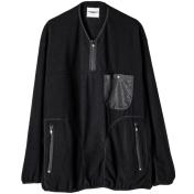 【TheSoloist-ソロイスト】back gusset sleeve harf zip fleece jacket.(solid)