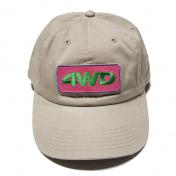 【4WD-4WORTHDOING-】4WD Logo Patch 5 Panel Hat【Khaki】