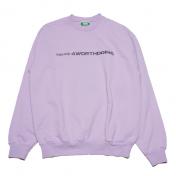 【4WD-4WORTHDOING-】Only Built Crewneck Sweatshirt【Lavender】
