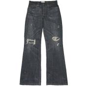 【KAMIYA-カミヤ】Denim Flare Pants【GRY】