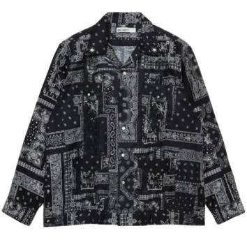 【GDC-ジーディーシー】MIYAGI HIDETAKA×GDC Cuban Shirt【BLK】