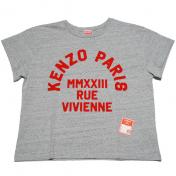 【KENZO-ケンゾー】'RUE VIVIENNE' ボクシーTシャツ【P.GRY】
