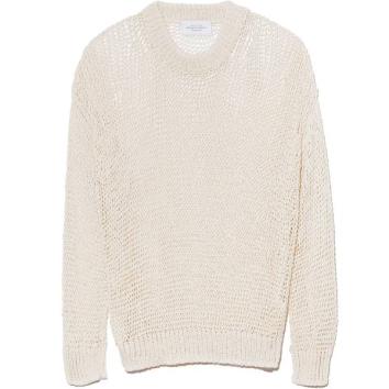 【UNUSED-アンユーズド】Cotton pullover knit【ECRU】