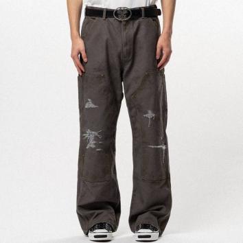 【KAMIYA-カミヤ】BORO Duck Painter Pants