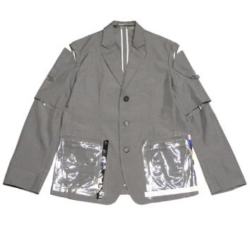 【TheSoloist-ソロイスト】three-way notched lapels jacket.【GRAY】