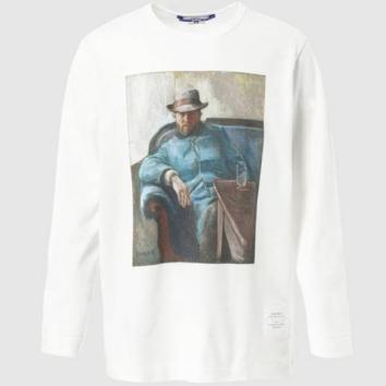 【JUNYAWATANABE MAN-ジュンヤワタナベマン】綿天竺 MERZ B. SCHWANEN 製品プリント L/S【MUNCH】