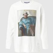 【JUNYAWATANABE MAN-ジュンヤワタナベマン】綿天竺 MERZ B. SCHWANEN 製品プリント L/S【MUNCH】