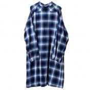 【TheSoloist-ソロイスト】medical gown shirt.(ombre check)【BLUE】