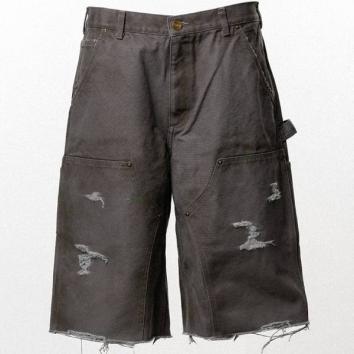 【KAMIYA-カミヤ】BORO Duck Painter Bermuda Pants【GRY】