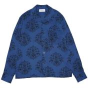 【UNUSED-アンユーズド】 Long sleeve shirt【BLUE】
