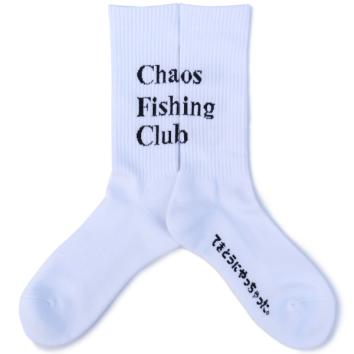【Chaos Fishing Club-カオスフィッシングクラブ】1PAC LOGO SOCKS【WHT】
