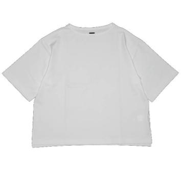 【MAYKAM-メイカム】SMOOTH BOAT NECK TEE【WHT】