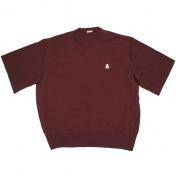 【UNDERCOVER the Shepherd-アンダーカバー シェパード】HiGペーパー半袖ニット【BORDEAUX】