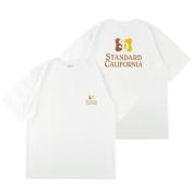 【STANDARD CALIFORNIA-スタンダード カリフォルニア】SD Heavyweight Shield Logo Pocket T【WHT】