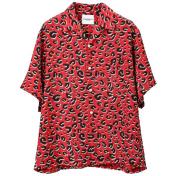 【TheSoloist-ソロイスト】hawaiian shirt.(leopard)【RED】