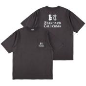 【STANDARD CALIFORNIA-スタンダード カリフォルニア】SD Heavyweight Shield Logo Pocket T【BLK】