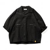 【TIGHTBOOTHPRODUCTION-タイトブースプロダクション】 POPPY ROLL UP SHIRT【BLK】