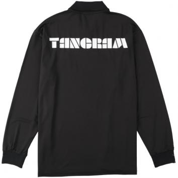 【TANGRAM-タングラム】ONE SNAP POLO LONG SLEEVE【BLK】