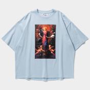 【TIGHTBOOTHPRODUCTION-タイトブースプロダクション】POLICE CHECKUP S/S T-SHIRT【SAX】