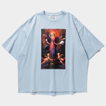 【TIGHTBOOTHPRODUCTION-タイトブースプロダクション】POLICE CHECKUP S/S T-SHIRT【SAX】