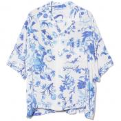 【UNUSED-アンユーズド】Flower print short sleeve shirt【Museo Del Prado】【WHT】