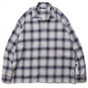 【ROTTWEILER/ロットワイラー】OMBRE CHECK SHIRTS【NAVY】