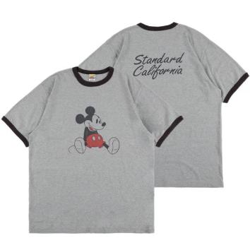 【STANDARD CALIFORNIA-スタンダード カリフォルニア】Disney/SD Ringer T【GRY×BLK】