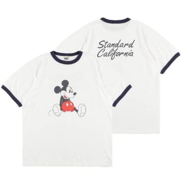 【STANDARD CALIFORNIA-スタンダード カリフォルニア】Disney/SD Ringer T【WHT×NAVY】