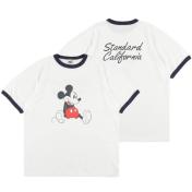 【STANDARD CALIFORNIA-スタンダード カリフォルニア】Disney/SD Ringer T【WHT×NAVY】