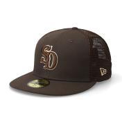 【STANDARD CALIFORNIA-スタンダード カリフォルニア】NEW ERA® / SD 59FIFTY Logo Mesh Cap【BRWN】