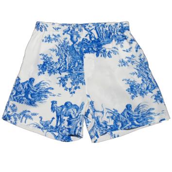 【UNUSED-アンユーズド】4 continents print shorts