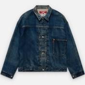【eYe JUNYAWATANABE MAN-ジュンヤワタナベマン アイ】麻オックス 転写プリント Levi's Wネーム BerBerJin JKT